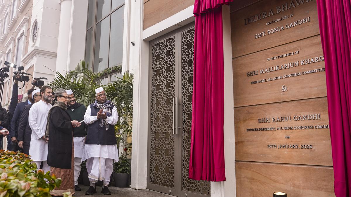 Sonia Gandhi inaugurates Congress’ new Kotla Road headquarters Indira Bhavan in New Delhi