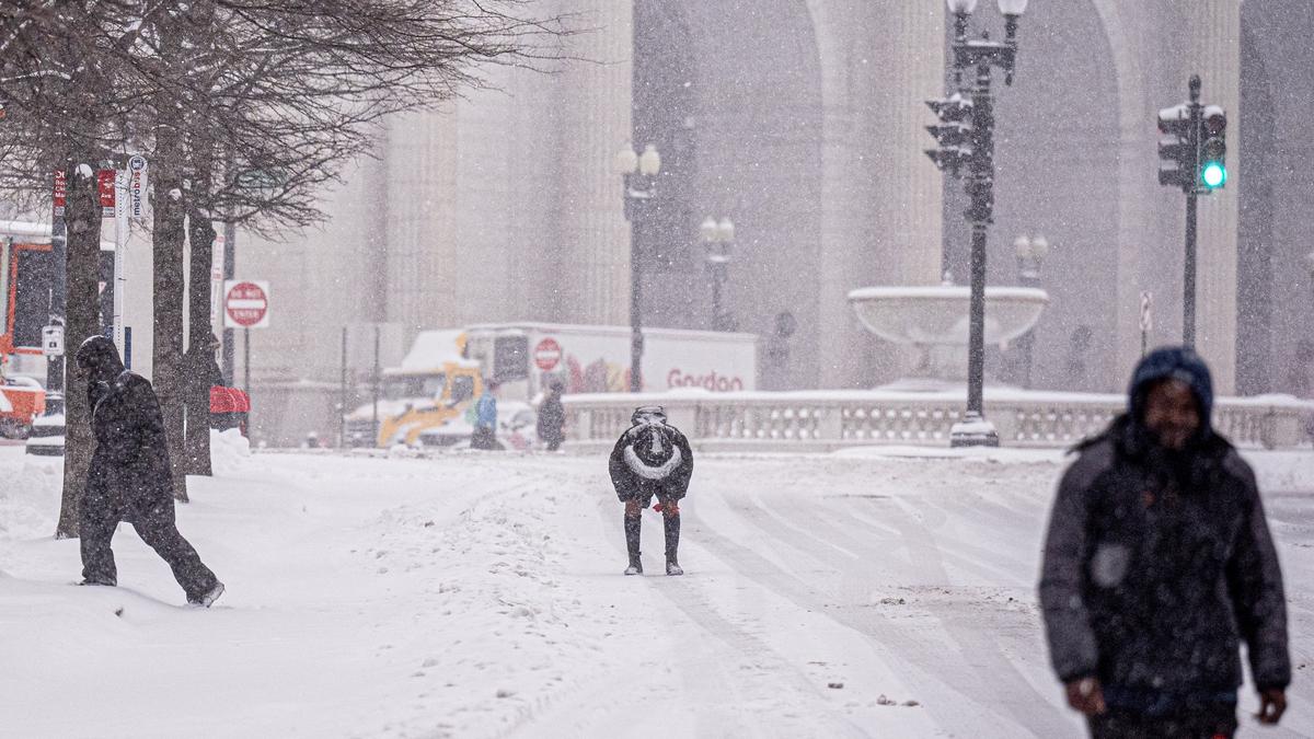 Winter storm leaves large U.S. region blanketed in snow, ice