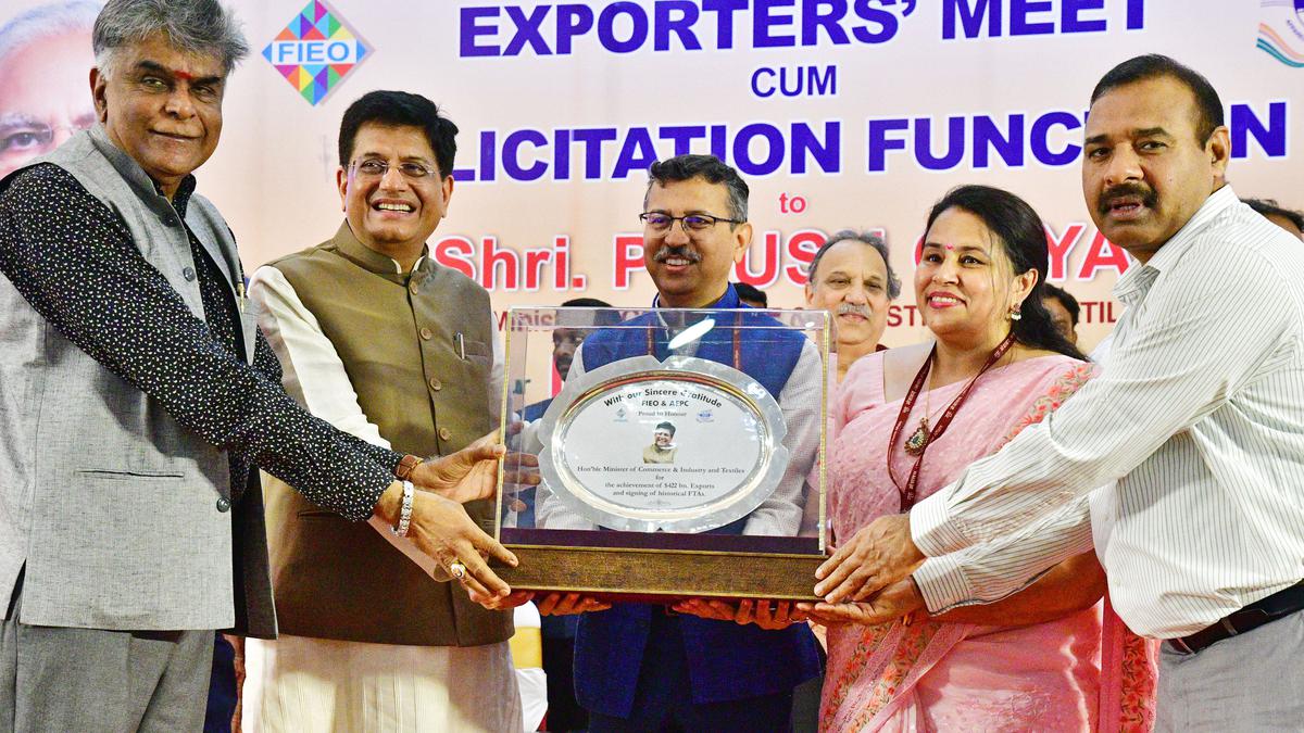 Central govt. wants to create 75 textile hubs across India, says Piyush Goyal