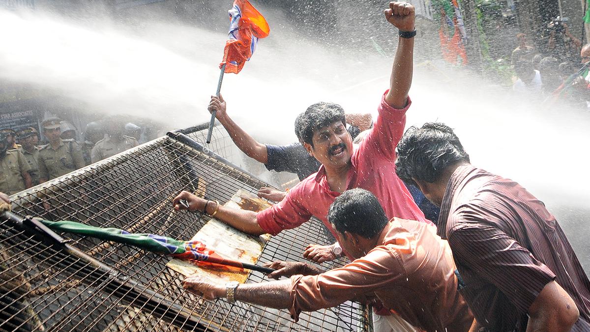 BJP protests against alleged government apathy at Sabarimala