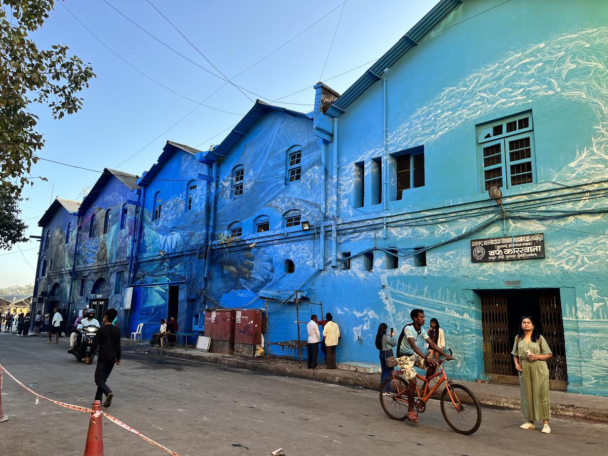 Mumbai's Sassoon Docks turns into an open air art gallery - The Hindu