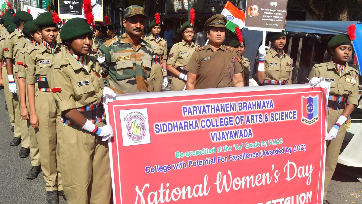 NCC cadets take out rally to mark birth anniversary of Sarojini Naidu ...