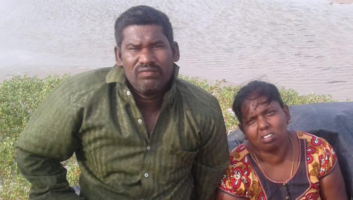 Two persons with disabilities, their two children reach Dhanushkodi from Sri Lanka