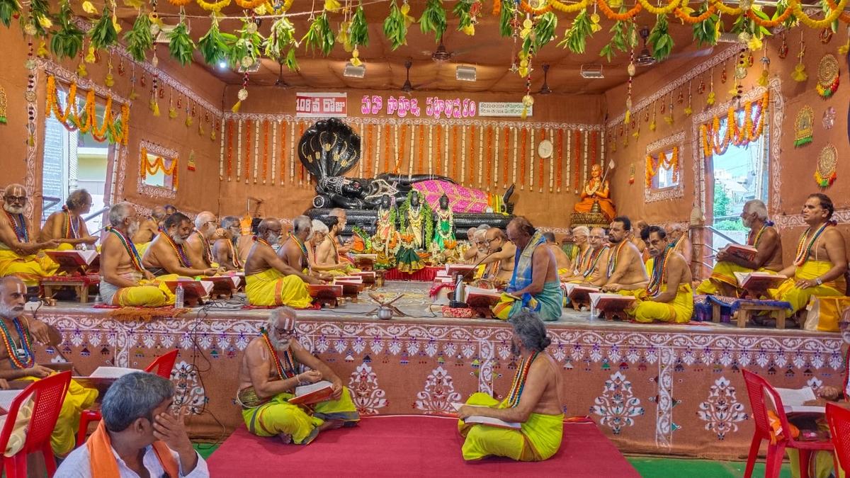 Maha Samrajya Pattabhisekham performed in Vizianagaram