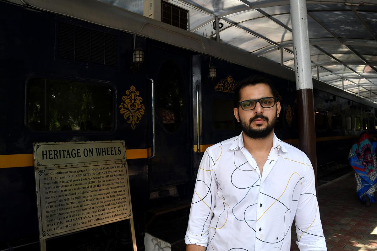 Hussain Mallik, owner of Pariwar Havemore, manages the restaurant on wheels at Pariwar Foodexpress 