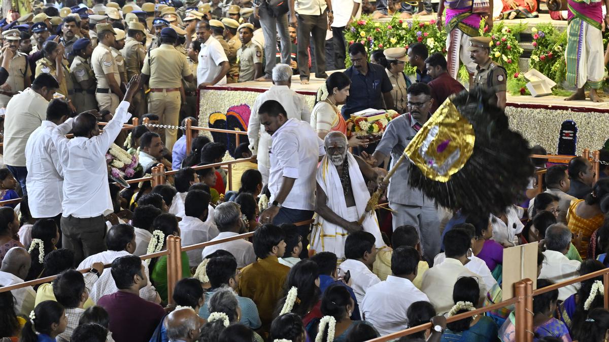 Celestial wedding showcases amazing strength and enthusiasm of elderly devotee