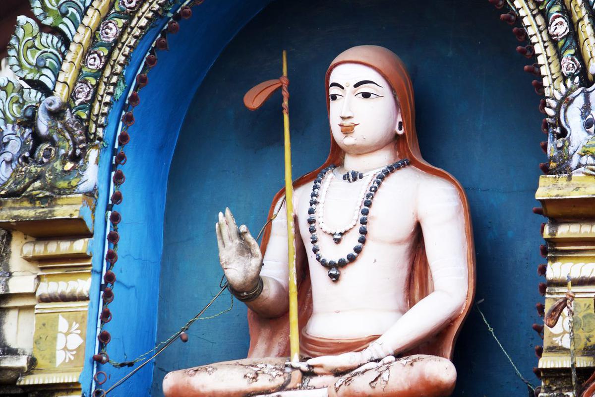 The shaven head of Adi Shankara - The Hindu