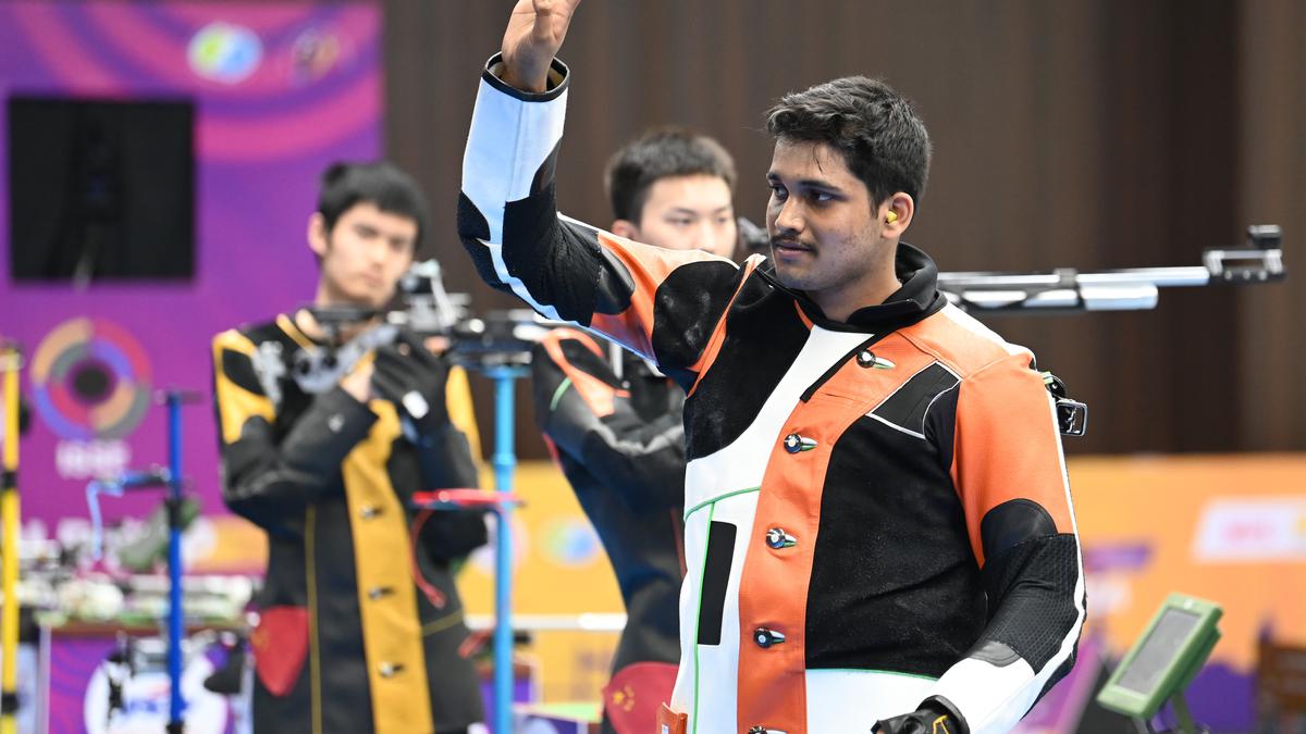 Rudrankksh edges Haonan for 10m air rifle bronze in a thriller