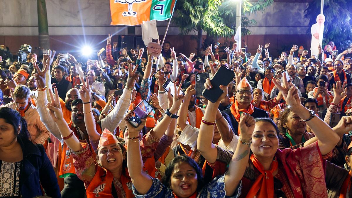 Delhi election results 2025 LIVE: BJP wins 40 seats, Kejriwal loses New Delhi constituency