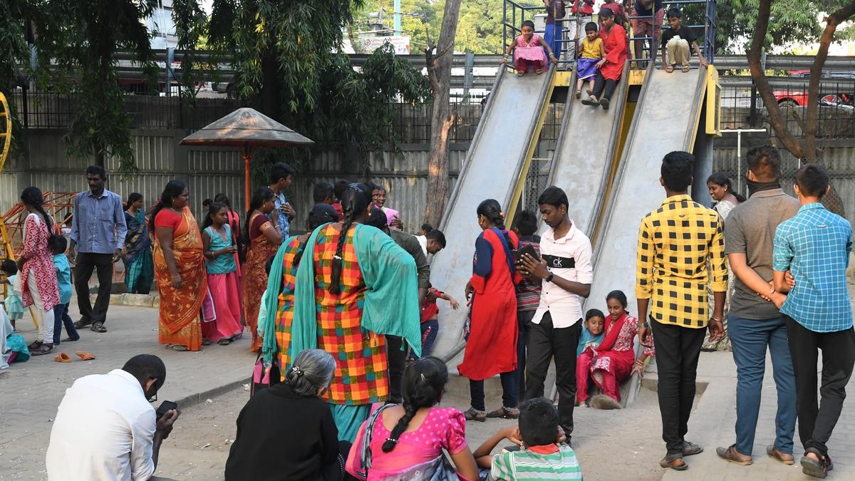 Picnic spots overflowing with visitors