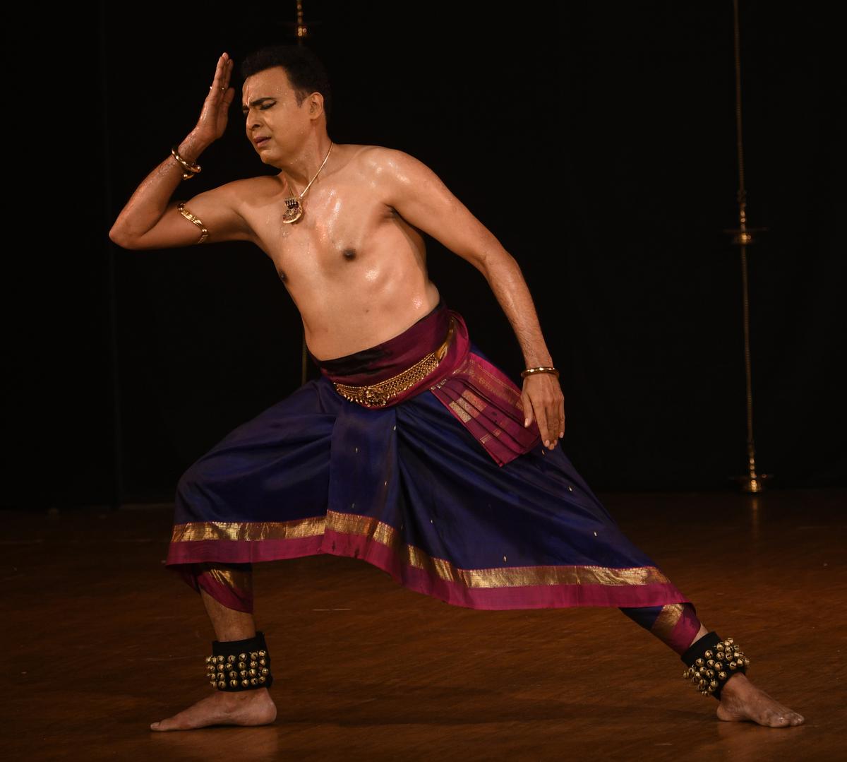Vaibhav Arekar performing a margam, ‘Akasha’ at Sri Krishna Gana Sabha’s Margazhi festival, in December 2022. 