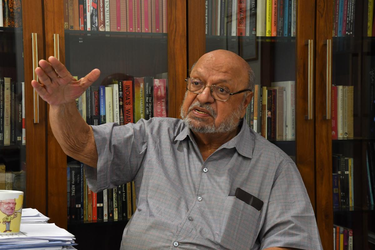 Shyam Benegal in his office in Mumbai. 