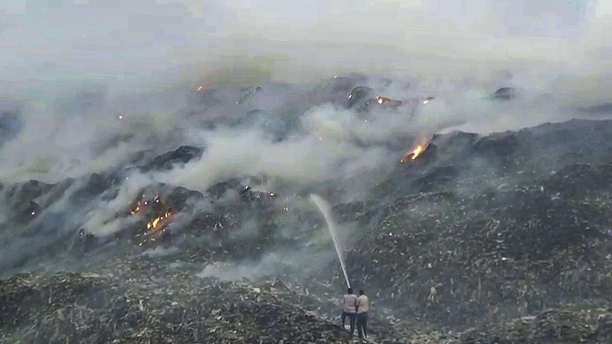 Gurugram’s Bandhwari landfill site fire doused after 20 hours