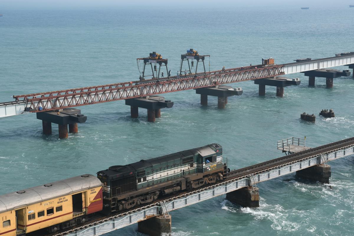New Pamban bridge work picks up momentum, expected to be over by March 2023