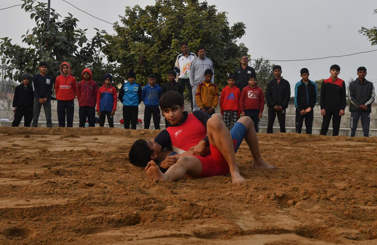 Khushi Arya during a practice session.