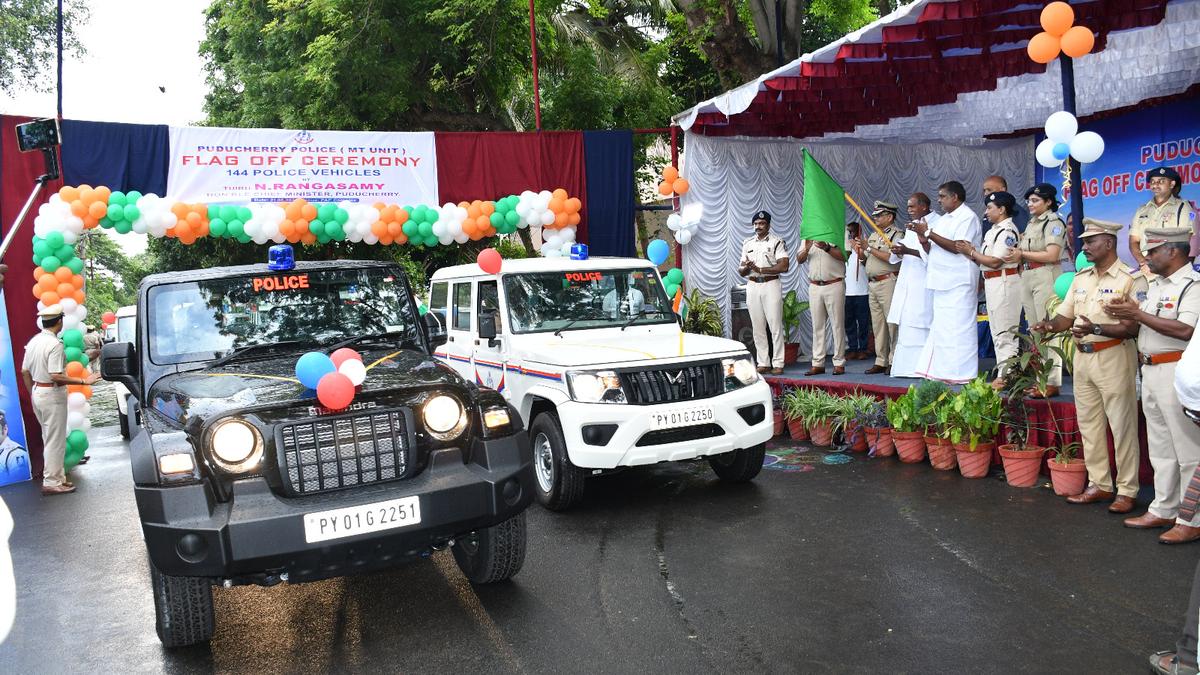 Puducherry police get 11 new jeeps, 133 motorbikes