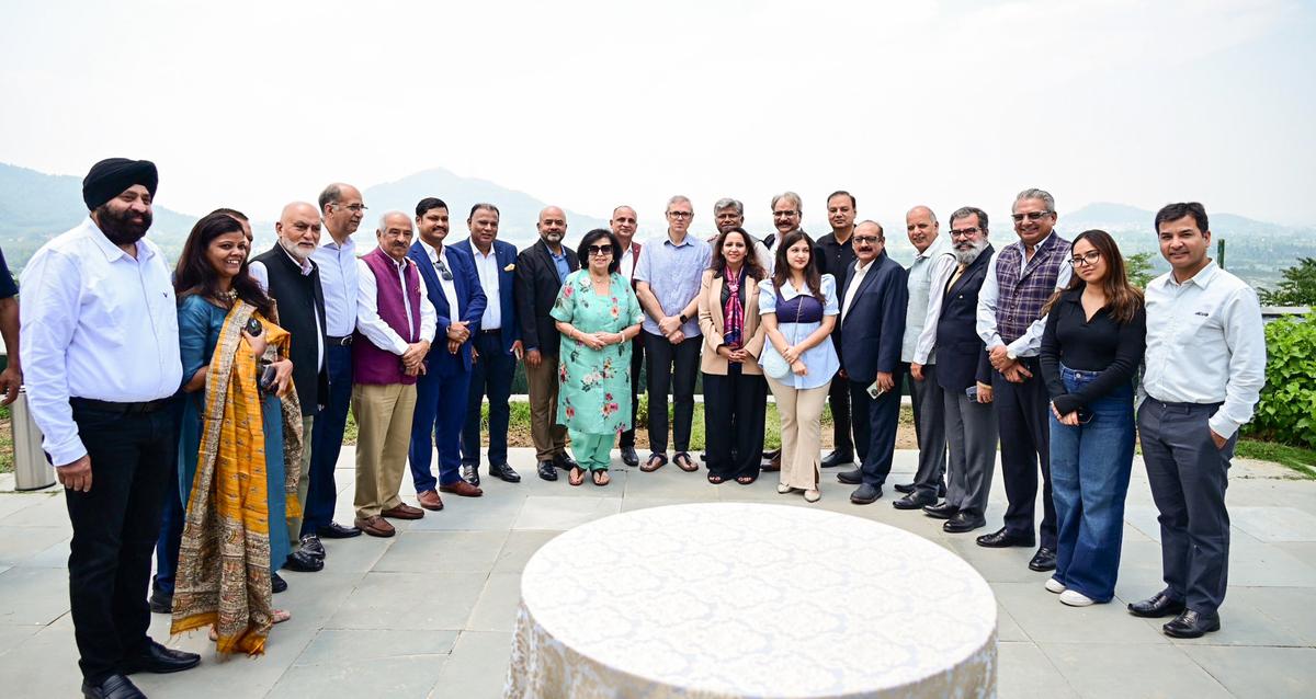 Jammu and Kashmir Chief Minister Omar Abdullah in a photo with a delegation of the Indian Association of Tour Operators on June 17, 2025. Jammu and Kashmir Chief Minister Omar Abdullah in a photo with a delegation of the Indian Association of Tour Operators on June 17, 2025.