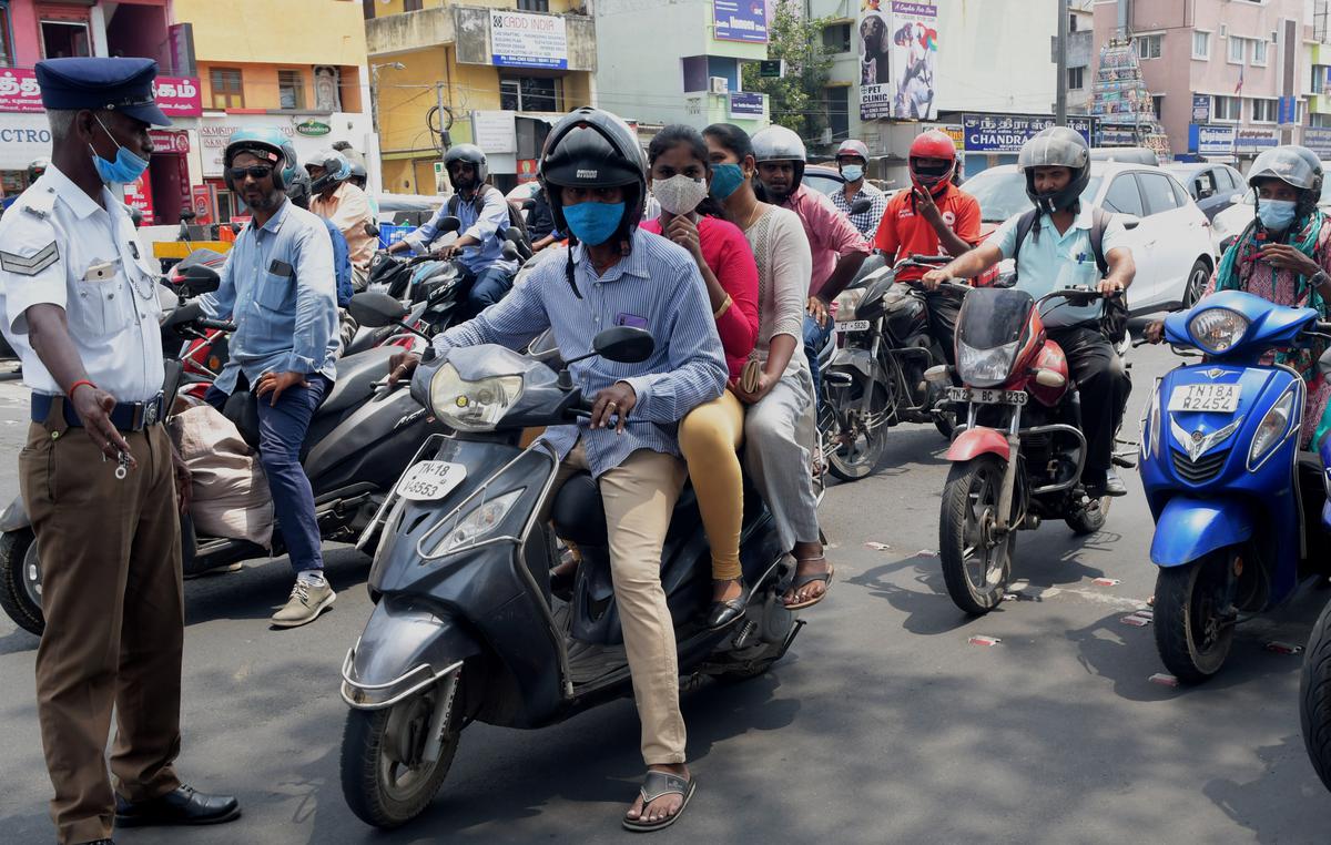 Spot fines for road traffic rule violations increased in Tamil Nadu