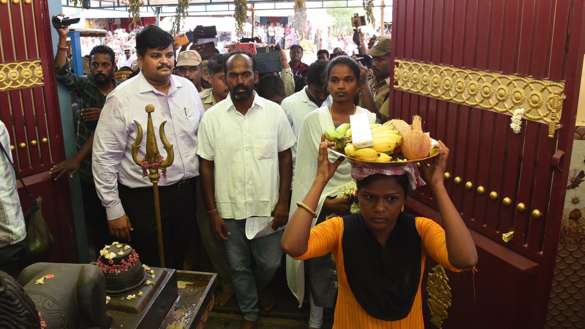 Veeranampatti Temple, which was sealed following objection to entry of Dalits, reopens; people of all castes offer worship