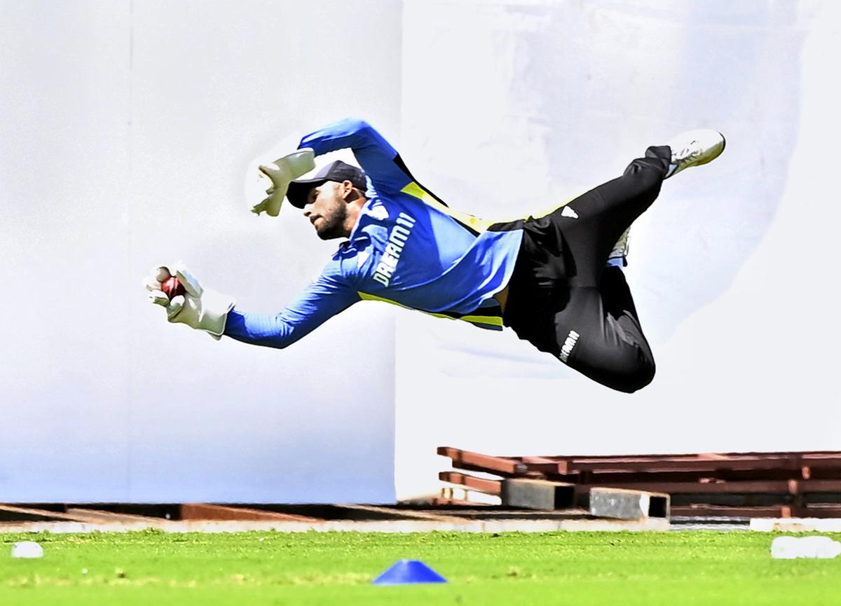 Jurel  during a practice session.