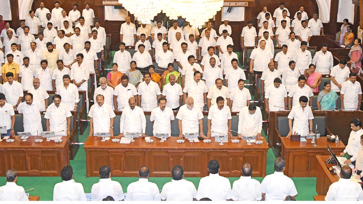 T.N. Legislative Assembly pays homage to victims of Kallakurichi hooch tragedy, Kuwait fire