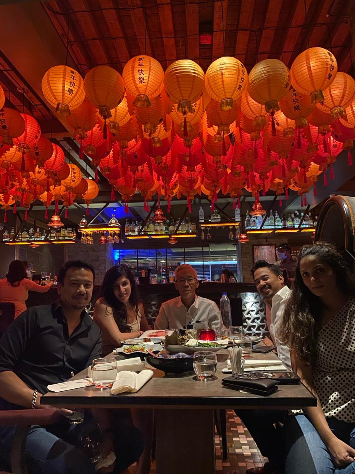 The Thams dining at KOKO The Thams dining at KOKO