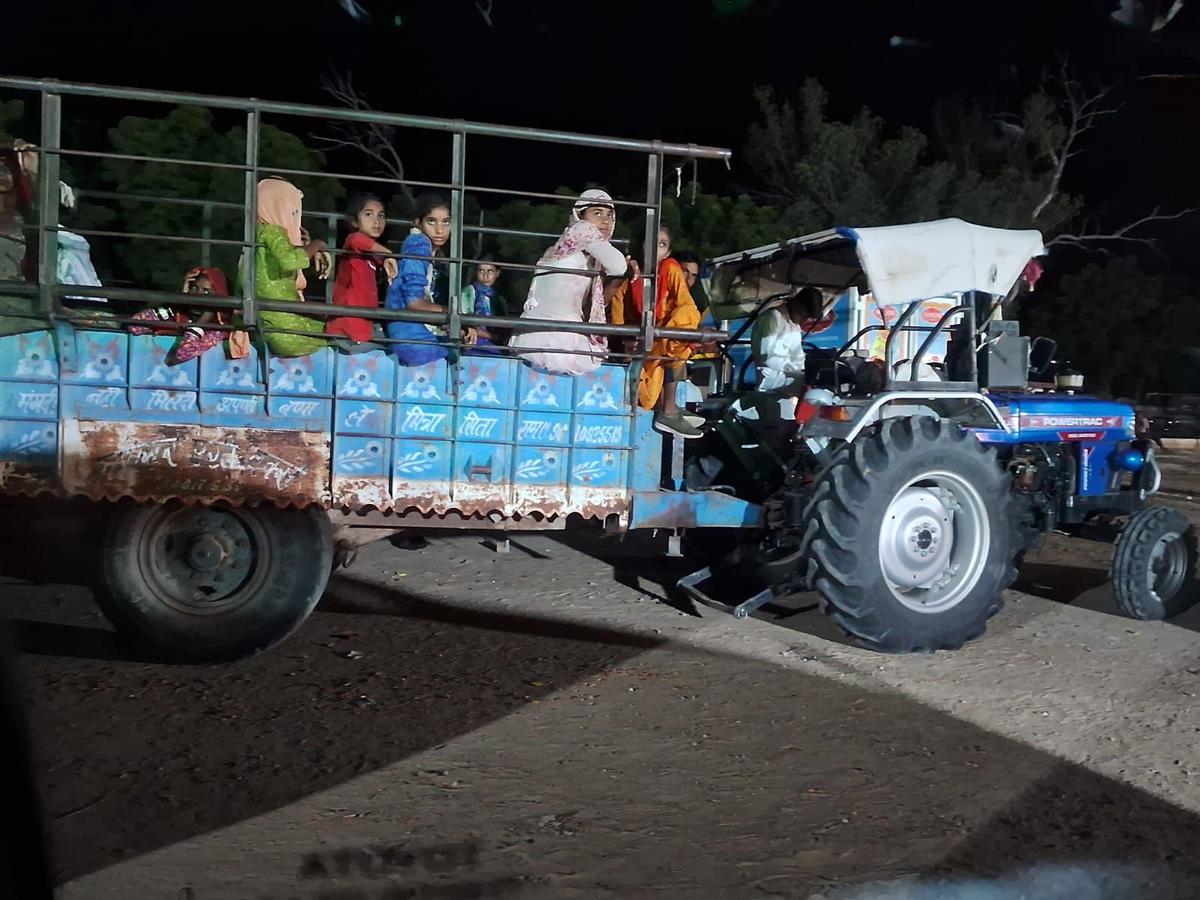 When family tractors turned into auditorium When family tractors turned into auditorium