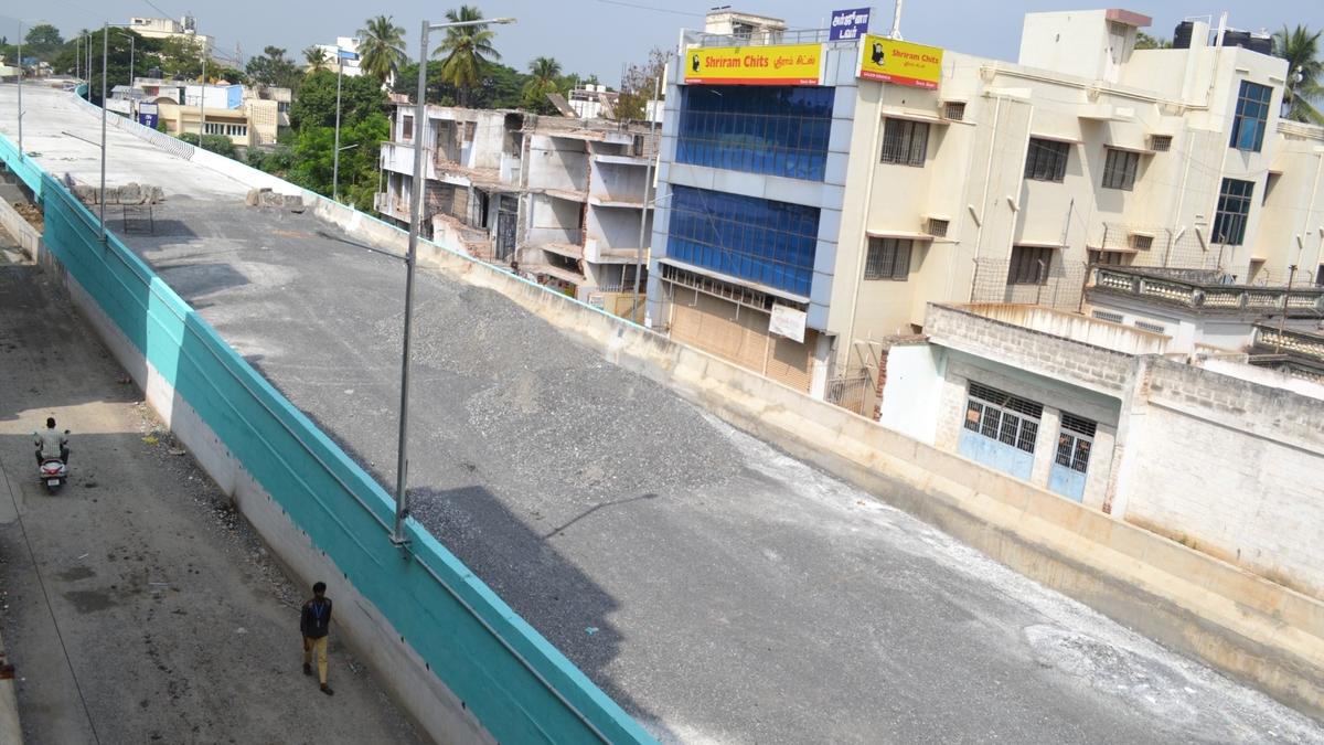 Salem Mulluvadi Gate rail overbridge work nearing completion