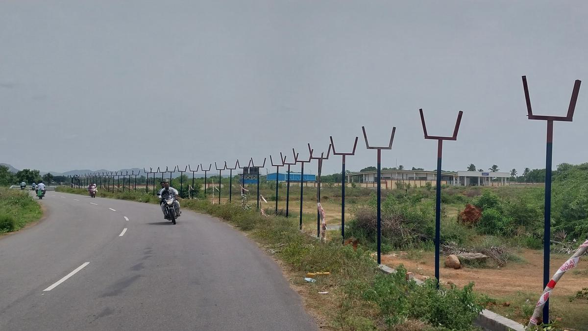 Work on airport complex on Chennai-Bengaluru Highway in Vellore nears ...
