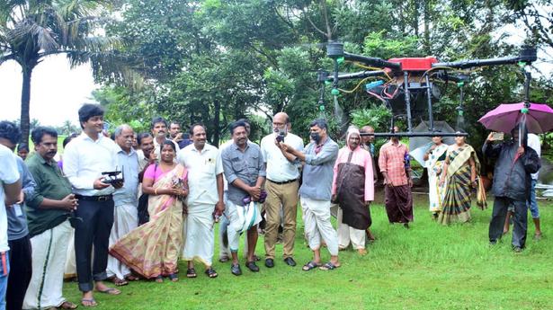 Drones to help Kuttanad farmers spray crops