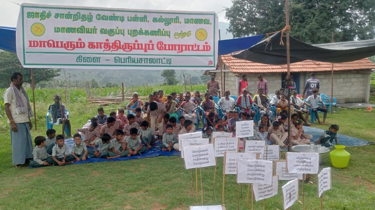 Students in Kadambur Hills continue stir demanding ST community certificates