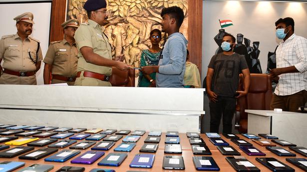 Over 100 mobile phones recovered, handed over to owners in Coimbatore