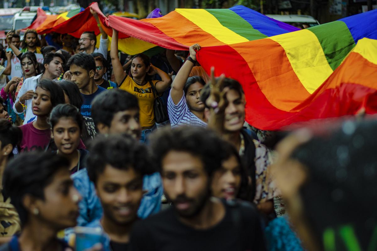A march to commemorate the partial reading down of Section 377 in New Delhi, 2019. A march to commemorate the partial reading down of Section 377 in New Delhi, 2019.