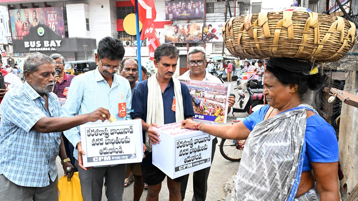 CPI(M) raises donations for Wayanad landslide victims