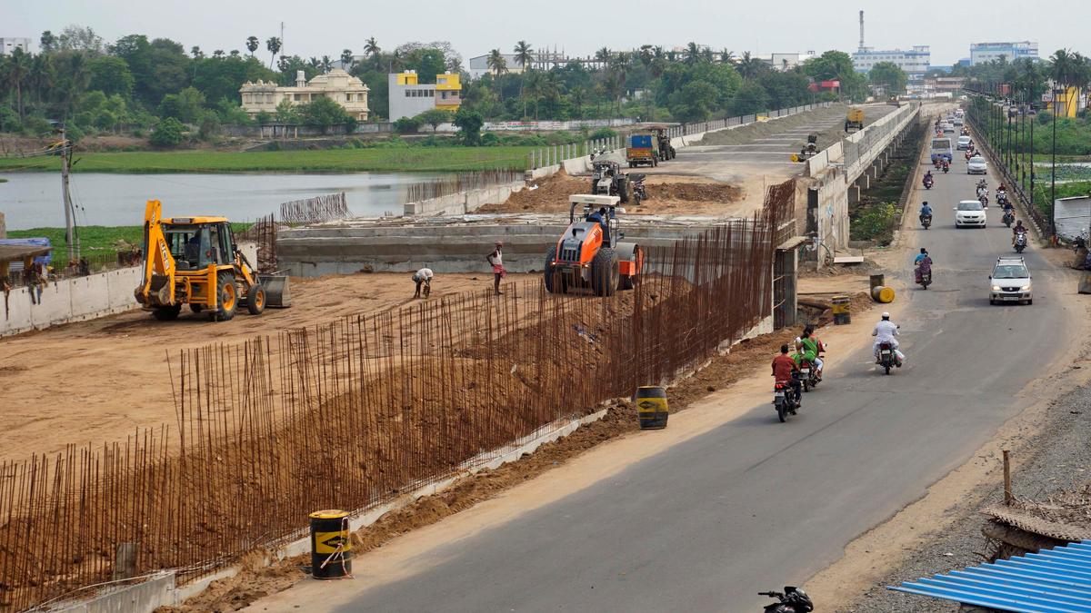 Work on high-level bridge at Puducherry’s Ariyapalayam nearing completion