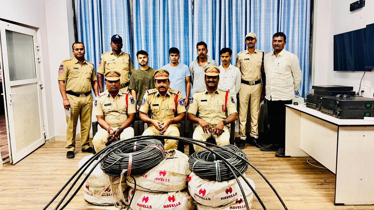 Four security guards among five held in Kukatpally theft cases; copper cables, bike and phones recovered