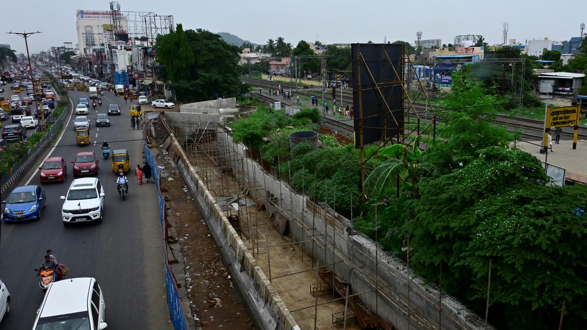 After multiple delays, vehicular subway at Radha Nagar in Chromepet may be completed by the end of this month