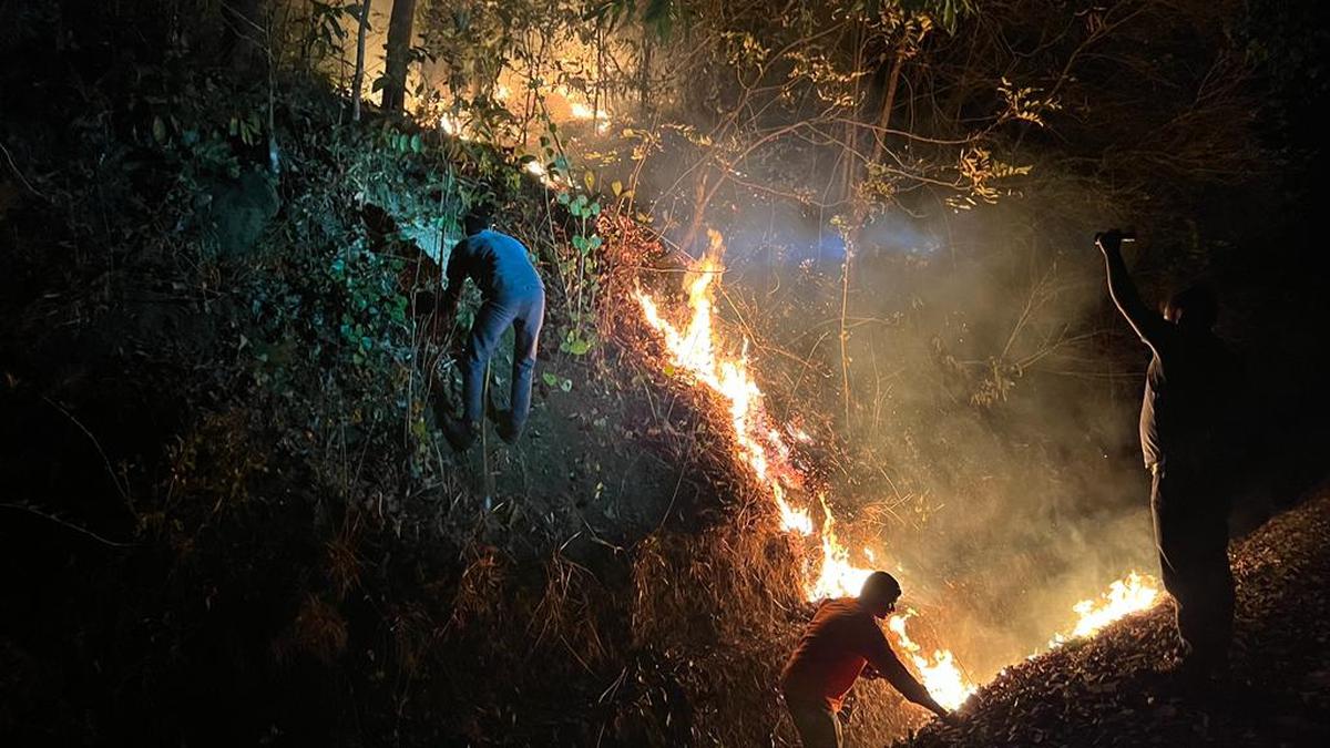 Forest fires along Western Ghats cause concern for train movement between Mangaluru and Bengaluru