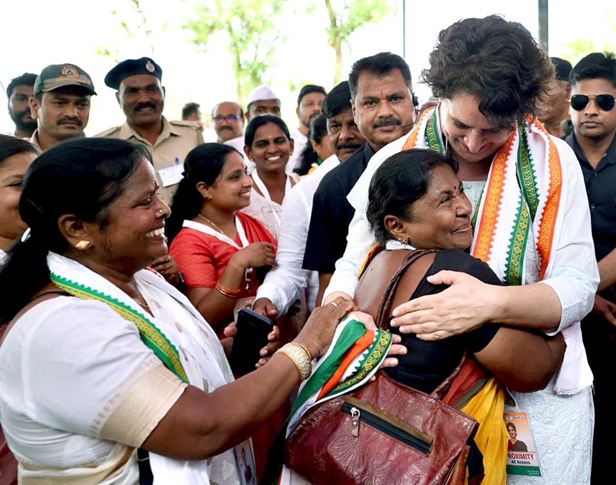 Priyanka Gandhi Kicks Up Campaign Dust In Mysuru Chamarajanagar The Hindu