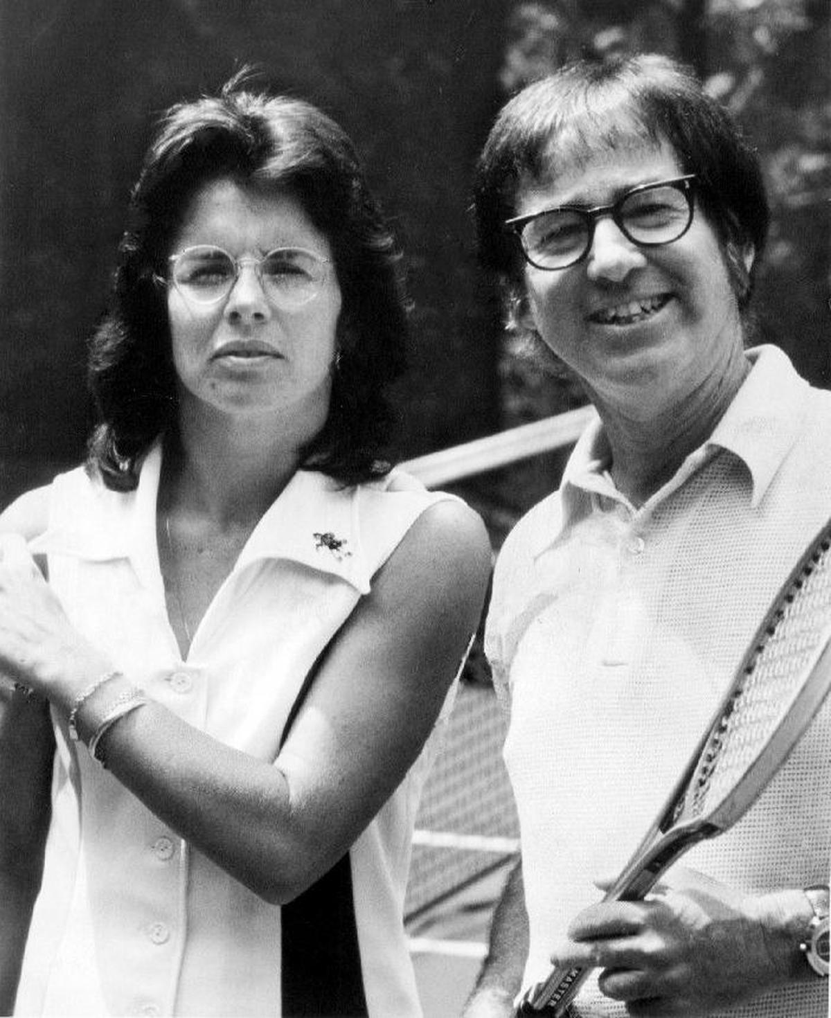 Billie Jean King y Bobby Riggs en 1973 Billie Jean King y Bobby Riggs en 1973
