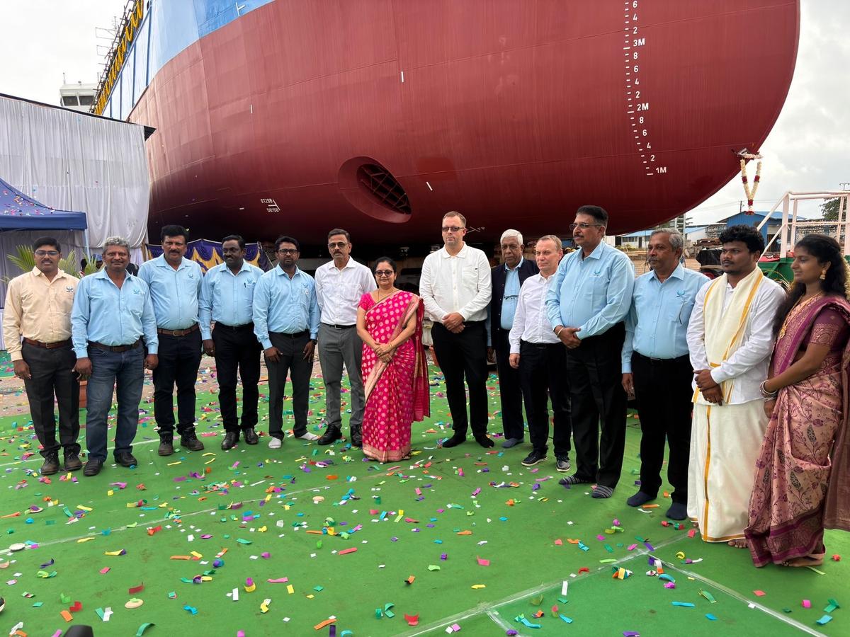 Udupi Cochin Shipyard Limited launches third vessel it built for Norway-based  Wilson ASA - The Hindu