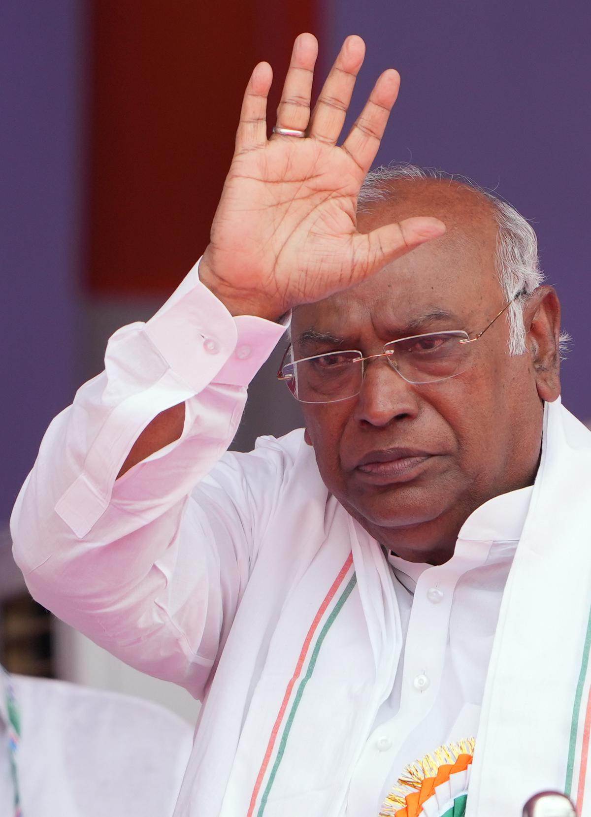 Mallikarjun Kharge wins Congress presidential elections with over 7,800 votes