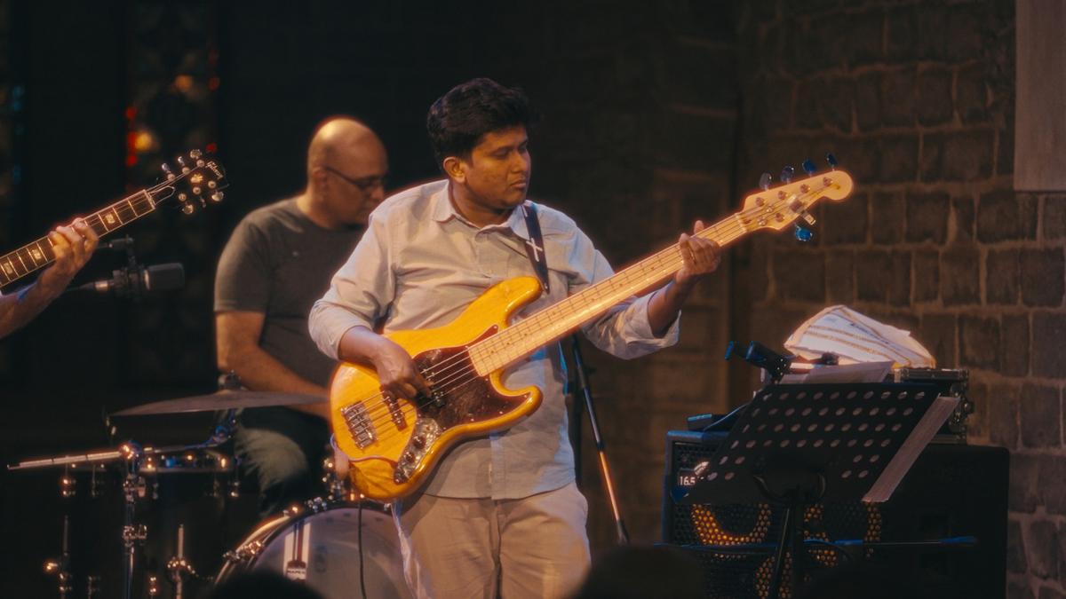 A musical act in performance