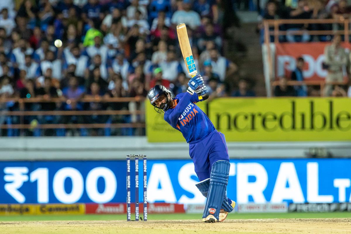 On a roll: Dinesh Karthik’s half-century during the 4th T20I between India and South Africa at Rajkot helped level the series.