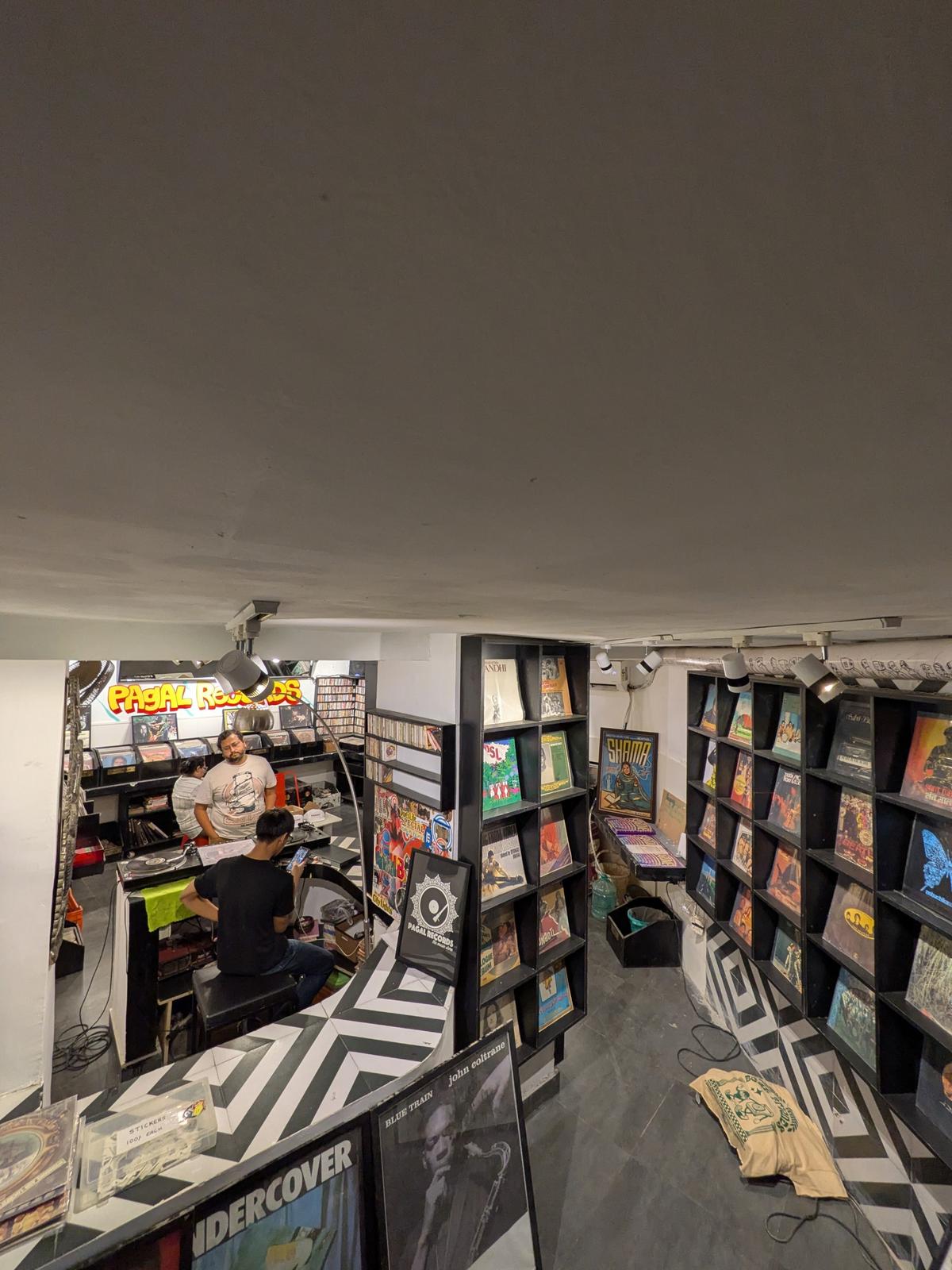 A scene of the Pagal Records Store in Hauz Khas village of Delhi A scene of the Pagal Records Store in Hauz Khas village of Delhi