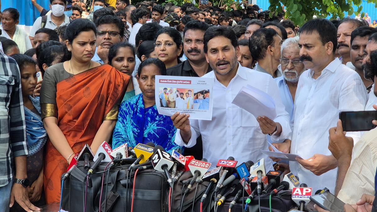 NDA government unleashed ‘red book rule’ in Andhra Pradesh: Jagan Mohan Reddy