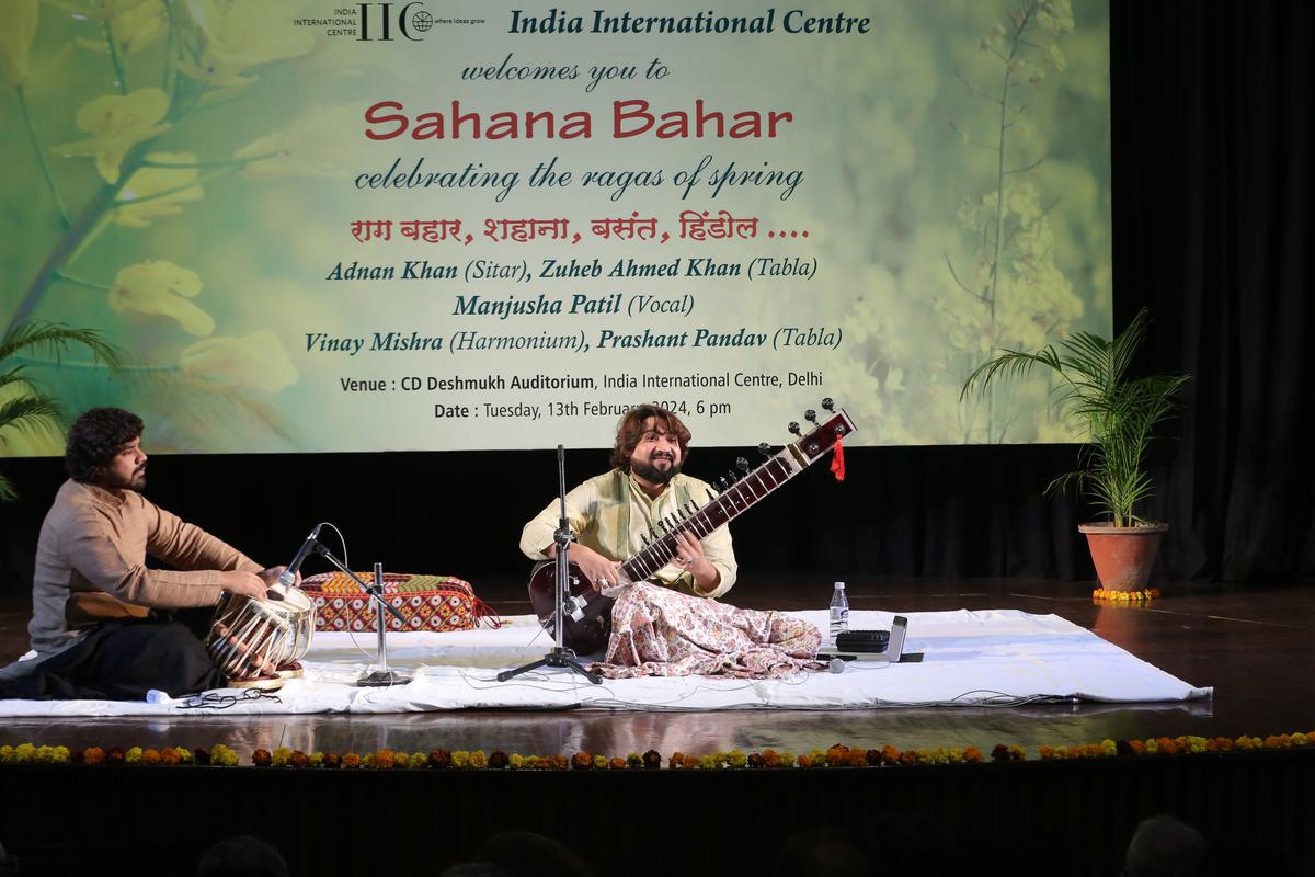 Adnan Khan presented the myriad hues of spring through his sitar strings.