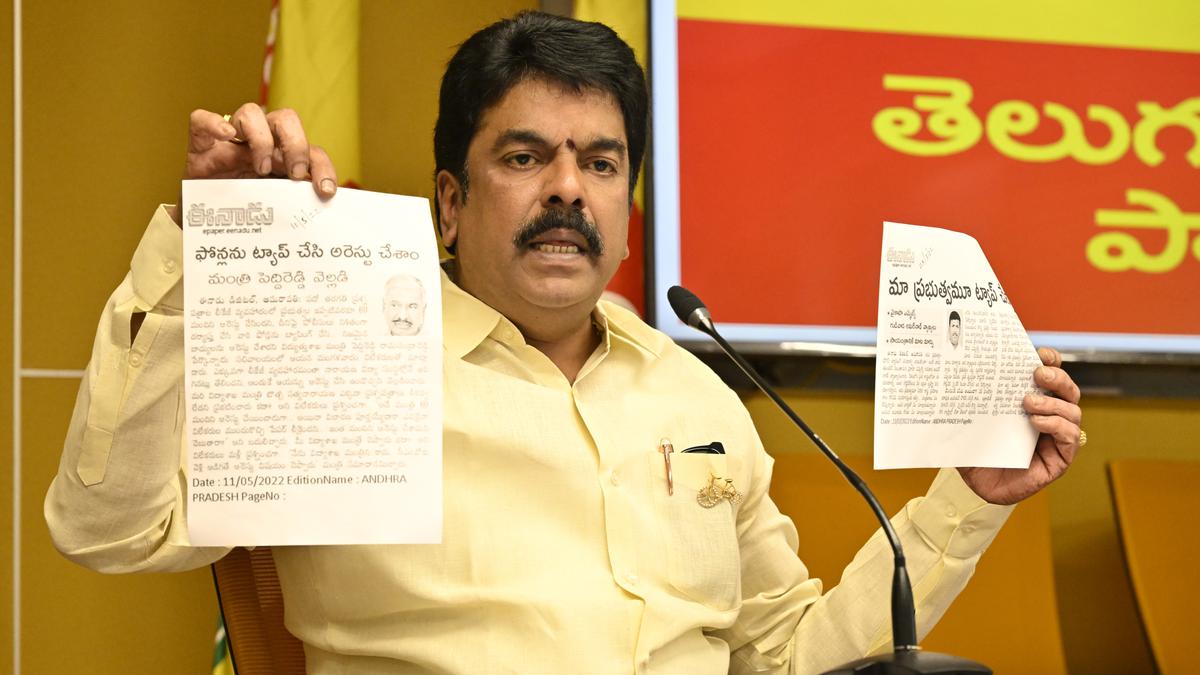 Phones of Opposition leaders in A.P. are under surveillance, alleges TDP leader Bonda Umamaheswara Rao