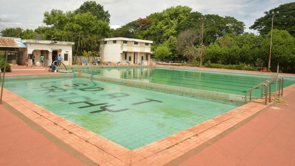 Swimming pool at Anna Stadium receives good patronage The Hindu