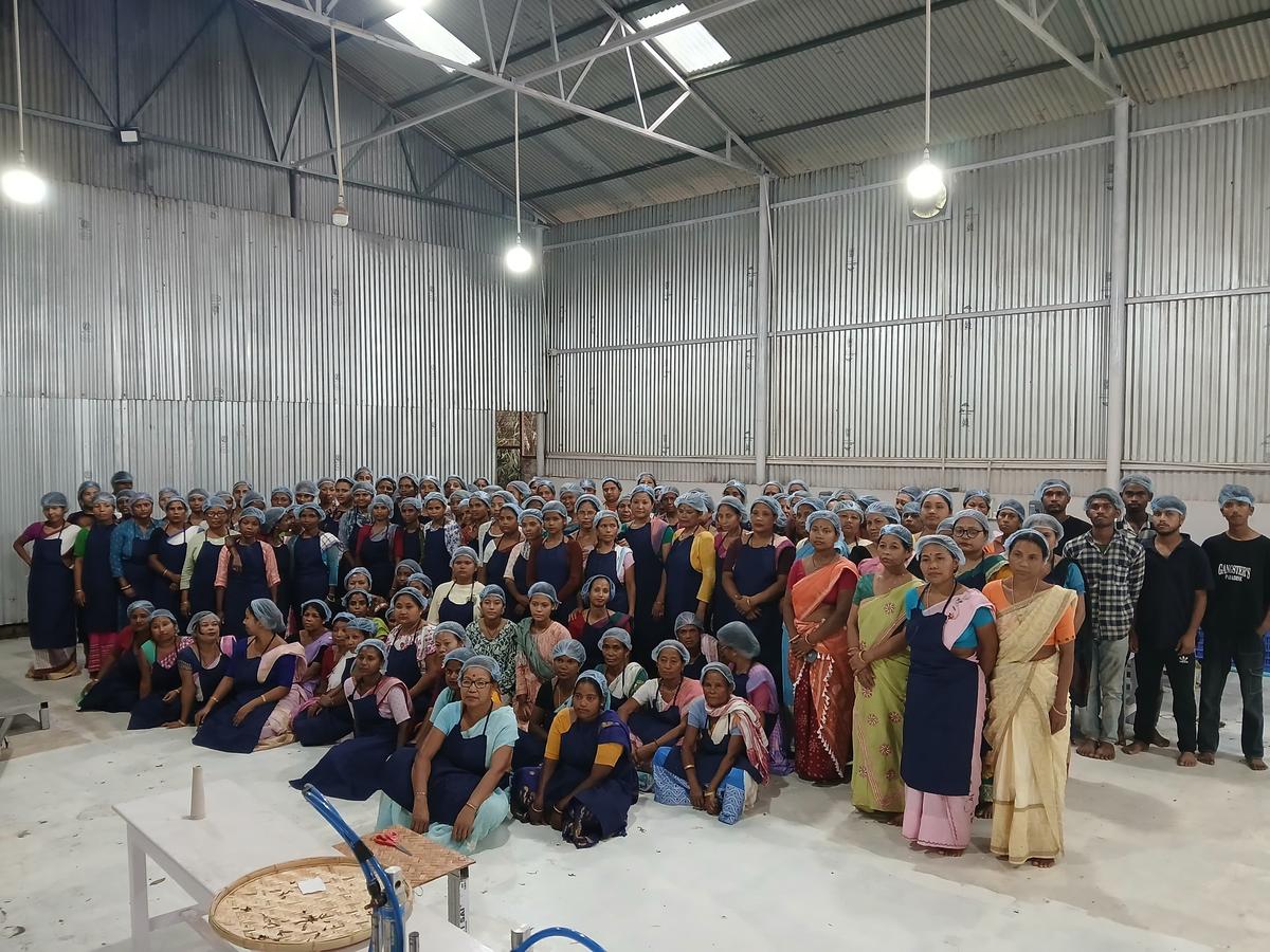 The team of Woolah tea at their new unit in Tinsukia
